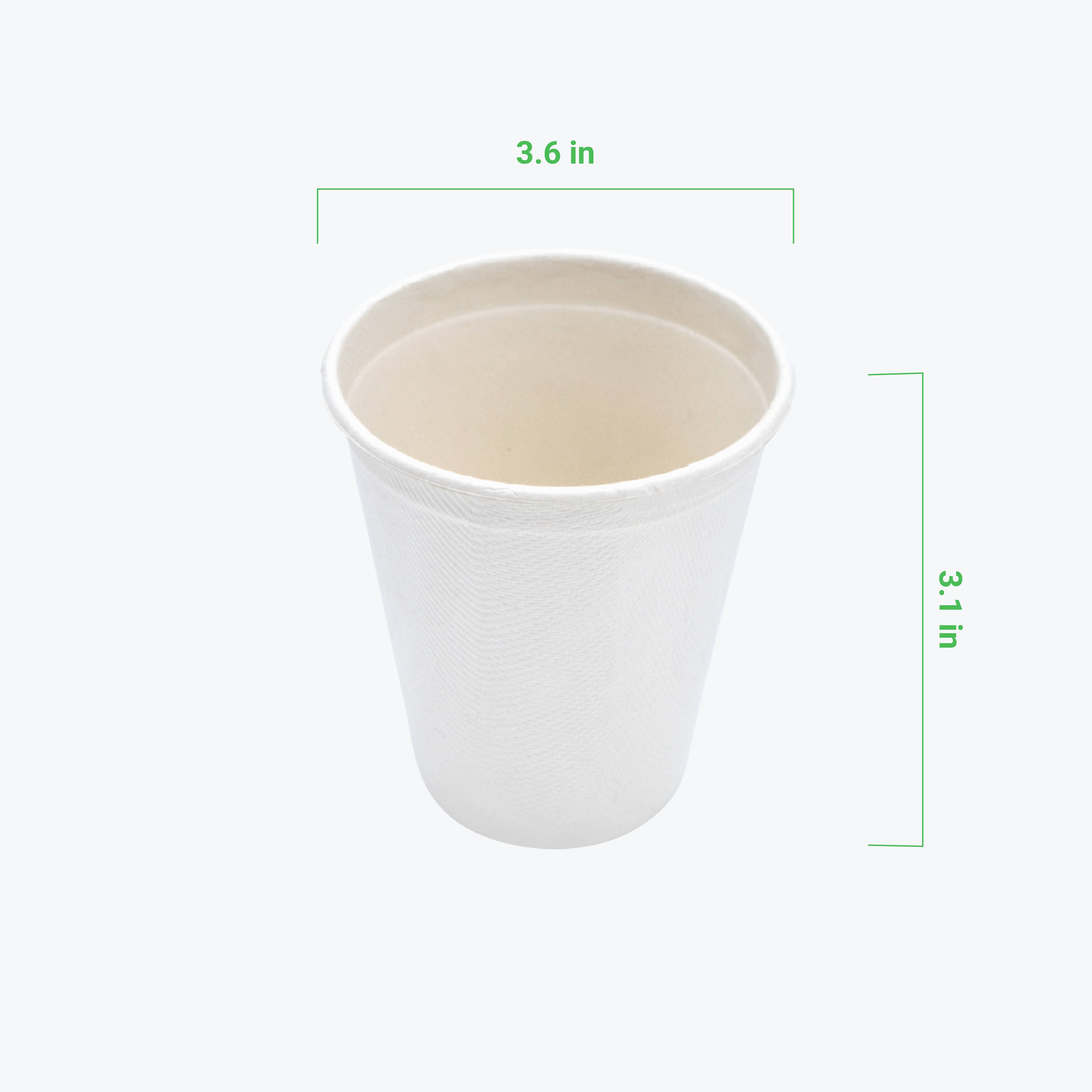 Reharvest – Engroshandel Engangsbæger – Engangs 4 & 9oz Kopper [50-pak] Biologisk nedbrydelige Bagasse Kopper16