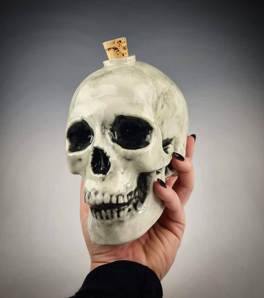 Wrong World Ceramics - Wholesale Decanter - Skull Decanter0