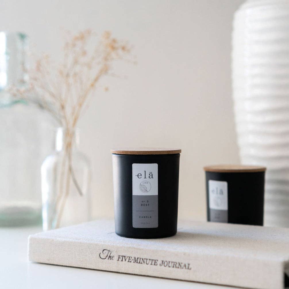 Elä Wellness Ltd – wholesale Jar/filled candle – Rest No 5 Votive Candle1