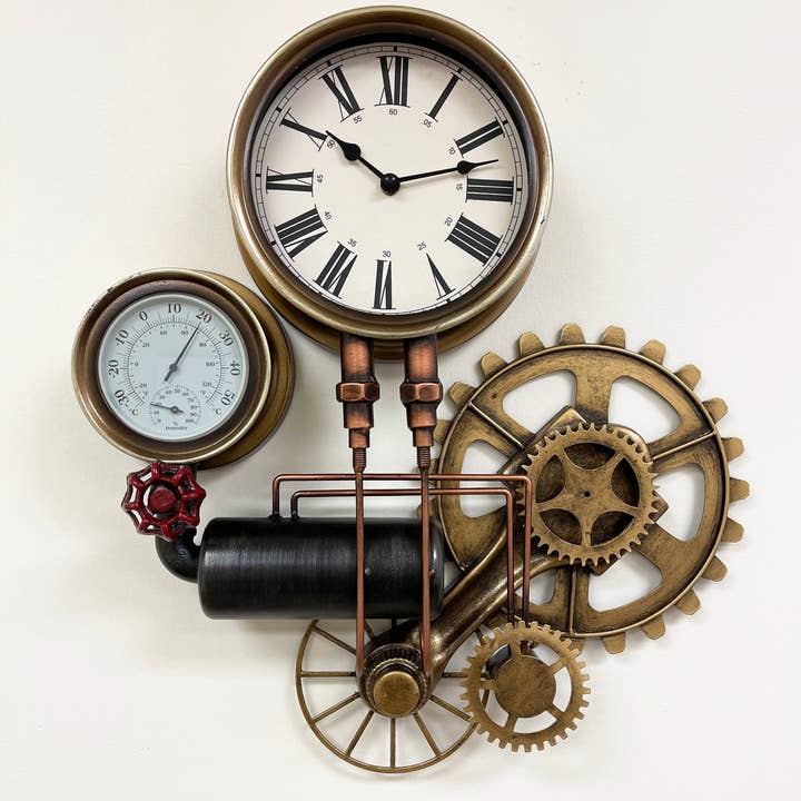 Steampunk Gears Wall Clock for wholesale by Boxman