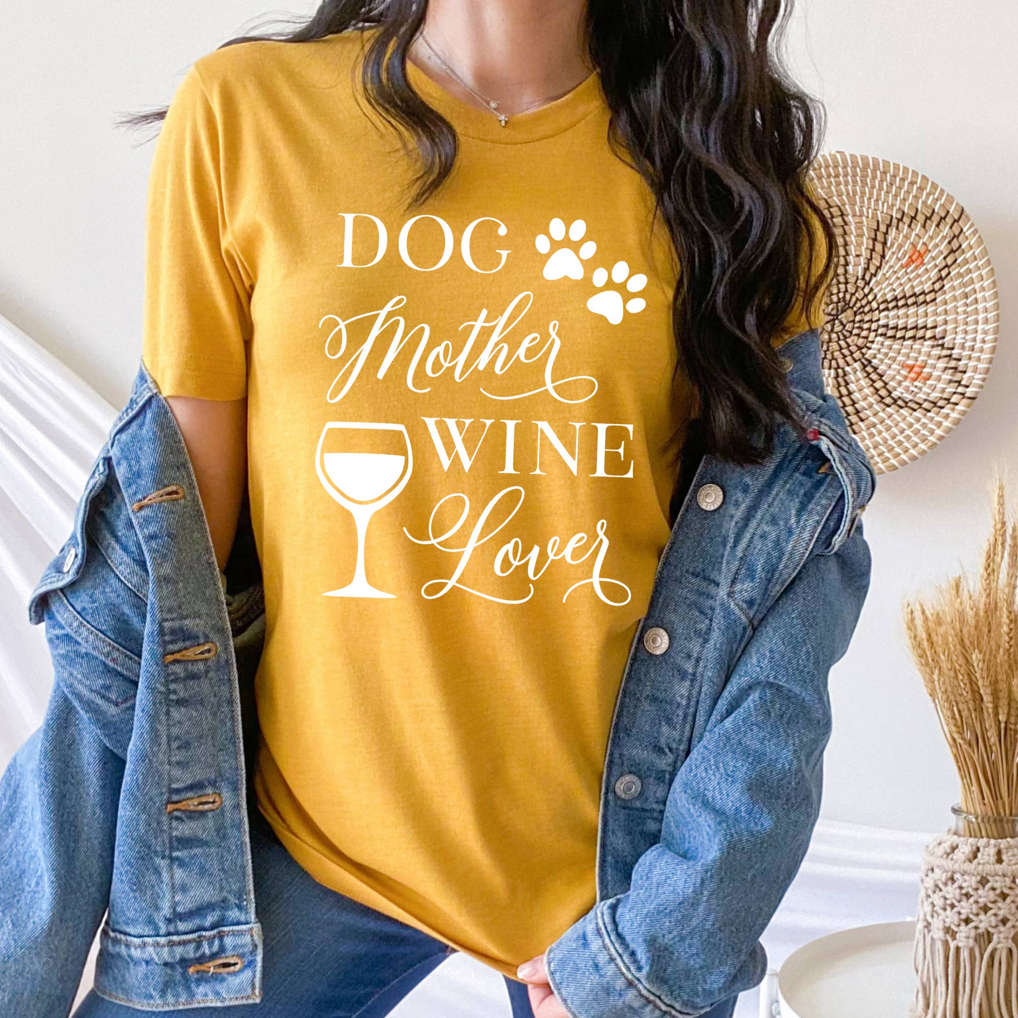 Zoe Creative Co - Wholesale Screen Printed T-Shirt - Women's - Dog Mother Wine Lover T-Shirt Pet Lover Dog Mom Tee Shirt3