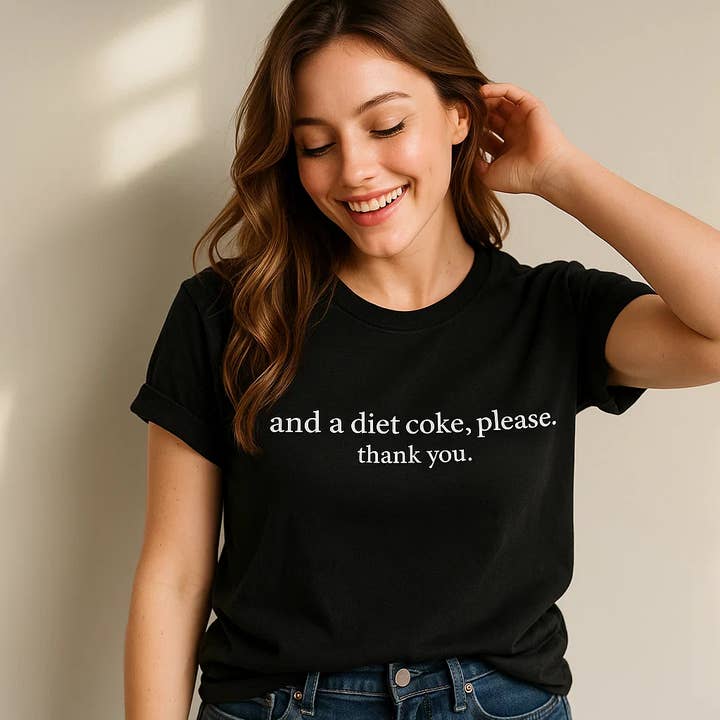 Diet Coke Please T-shirt Bella Canvas for wholesale by Soleinspire