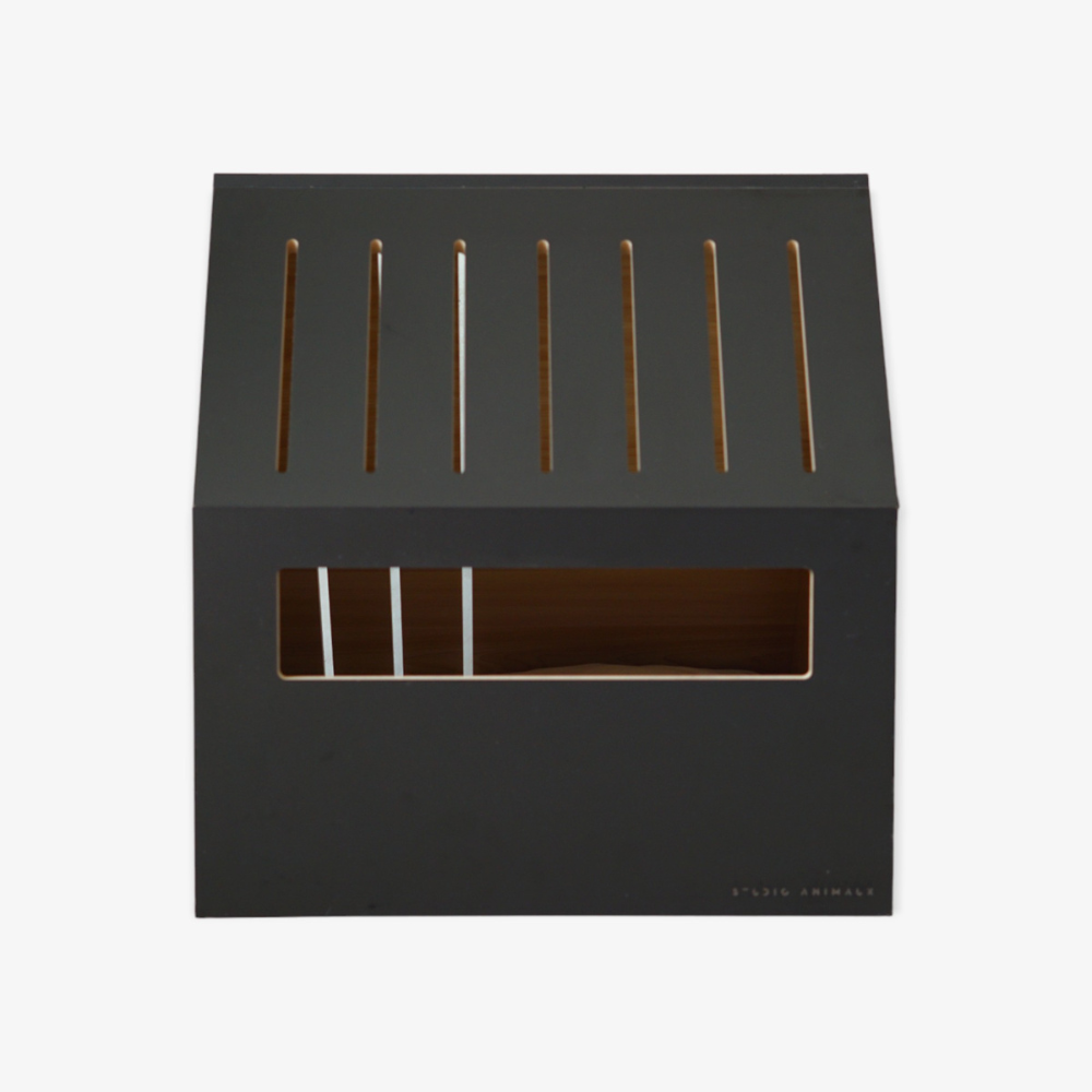 STUDIO ANIMAUX - Wholesale Pet Bed - Cat/Dog - Cat house | wood | black | 75 x 50 x 53 cm5