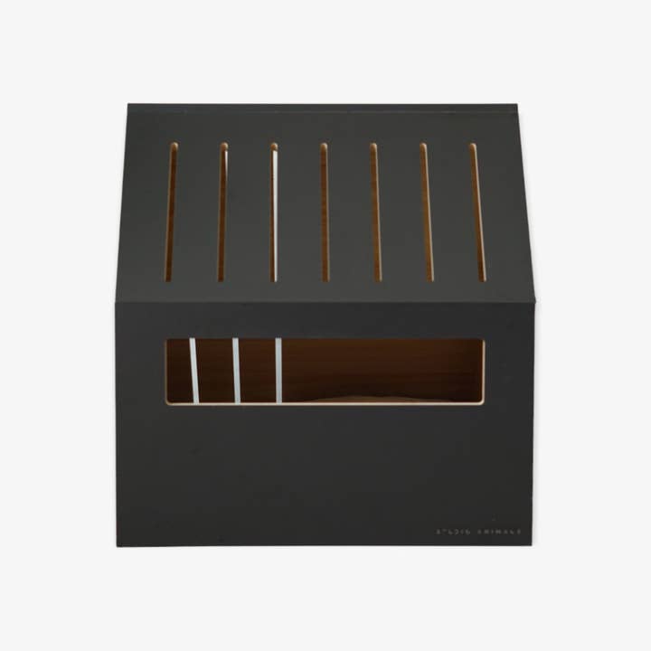 STUDIO ANIMAUX – cama - Gato e cão por atacado – Casa do gato | madeira | preto | 75 x 50 x 53 cm5