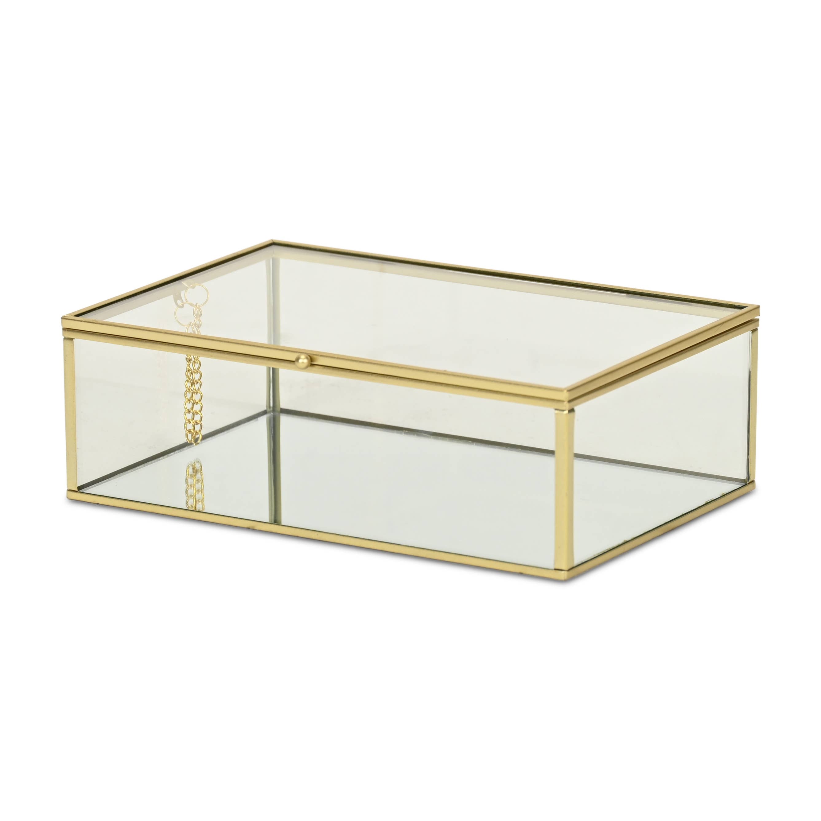 Cheungs Home Decor – Großhandel Dekoschachteln – Lume Glas- und Metallrahmen-Aufbewahrungsbox9