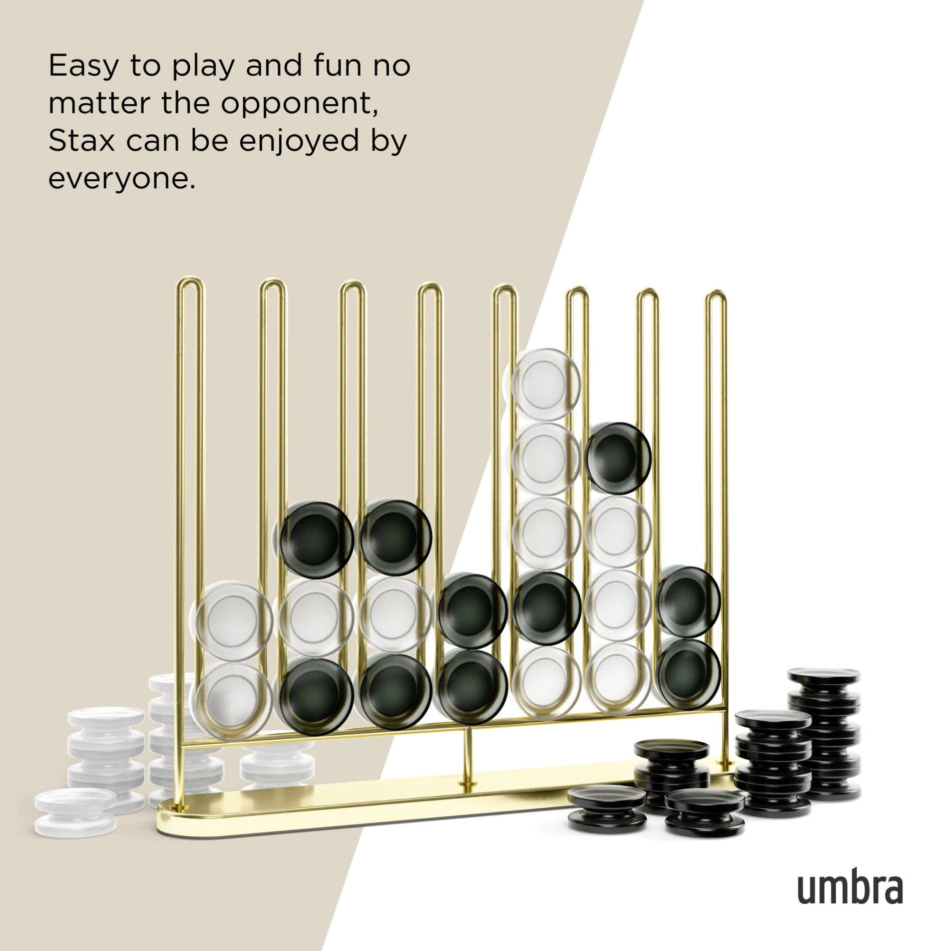 Brass Stax 4 in a Row for wholesale on Faire4