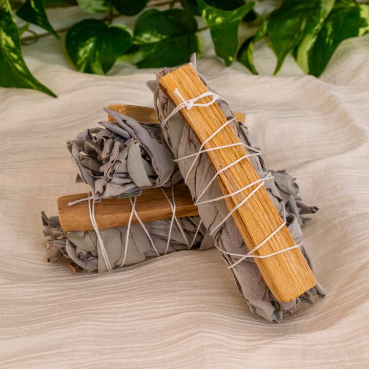 Down To Earth - Wholesale Smudge Stick - White Sage with Palo Santo Smudge Stick