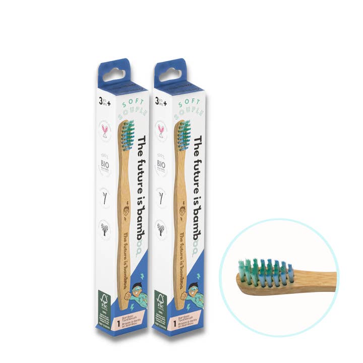 Superhero KIDS Toothbrush for wholesale by The future is bamboo