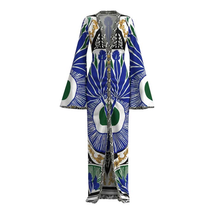 RESORT 444 - Wholesale Swim Cover Up - Women's - NOIR TROPIQUE COVER-UP0