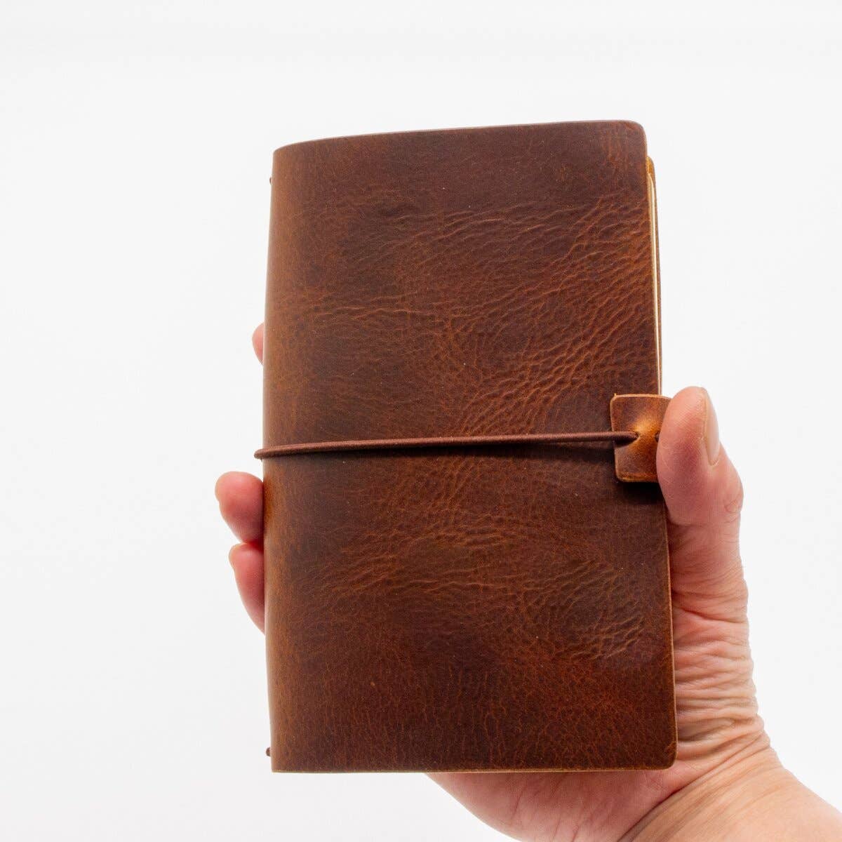 Arbor Trading Post - Wholesale Journal Cover - Pocket-Size Leather Traveler Notebook Cover, 3 Notebooks5