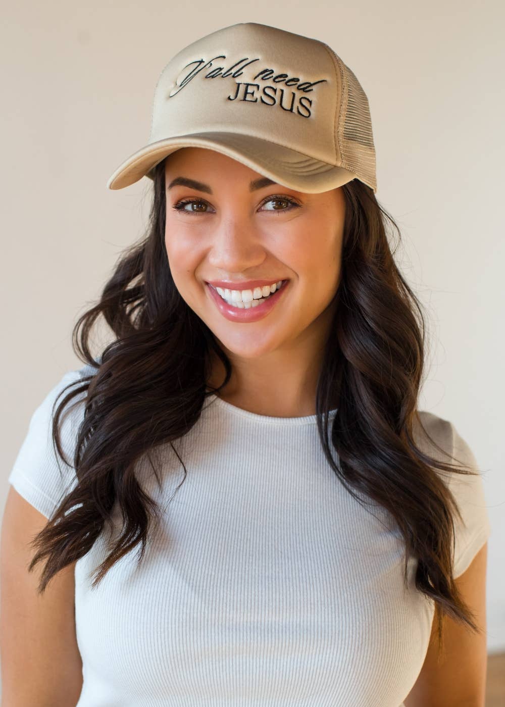 Panache Apparel Co. - Wholesale Trucker Hat - Women's - Y'all Need Jesus Trucker Hat2