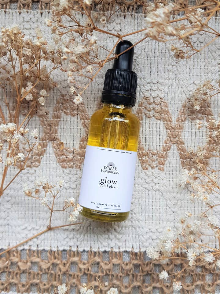 Glow Facial Elixir, 30ml for wholesale by Inhale Botanicals