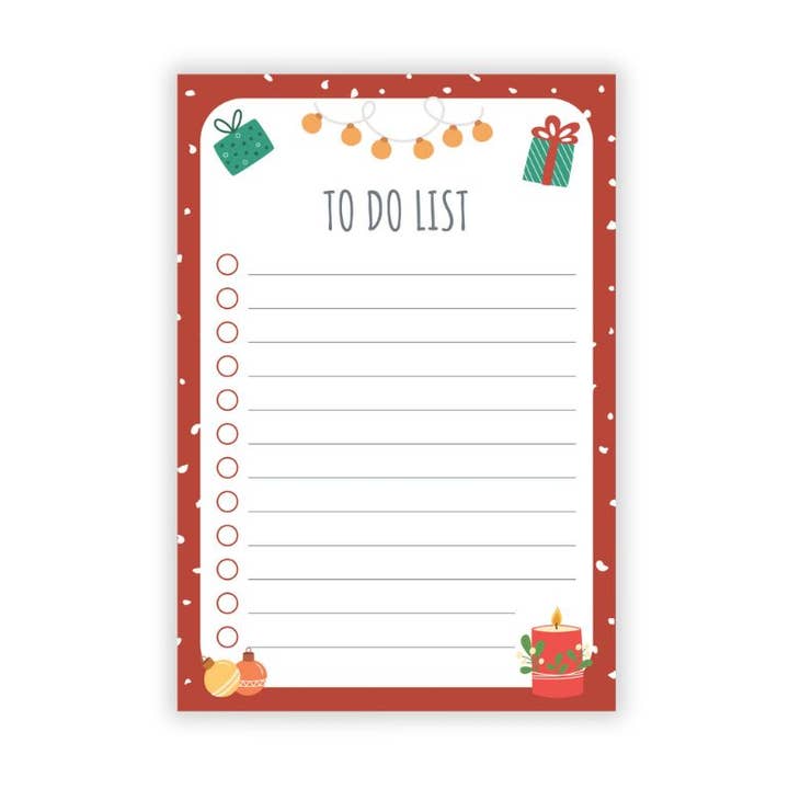 Holiday To-Do List Post-it® Note Pad –4x6– sticky notes for wholesale by Post-it® Notes Design Series