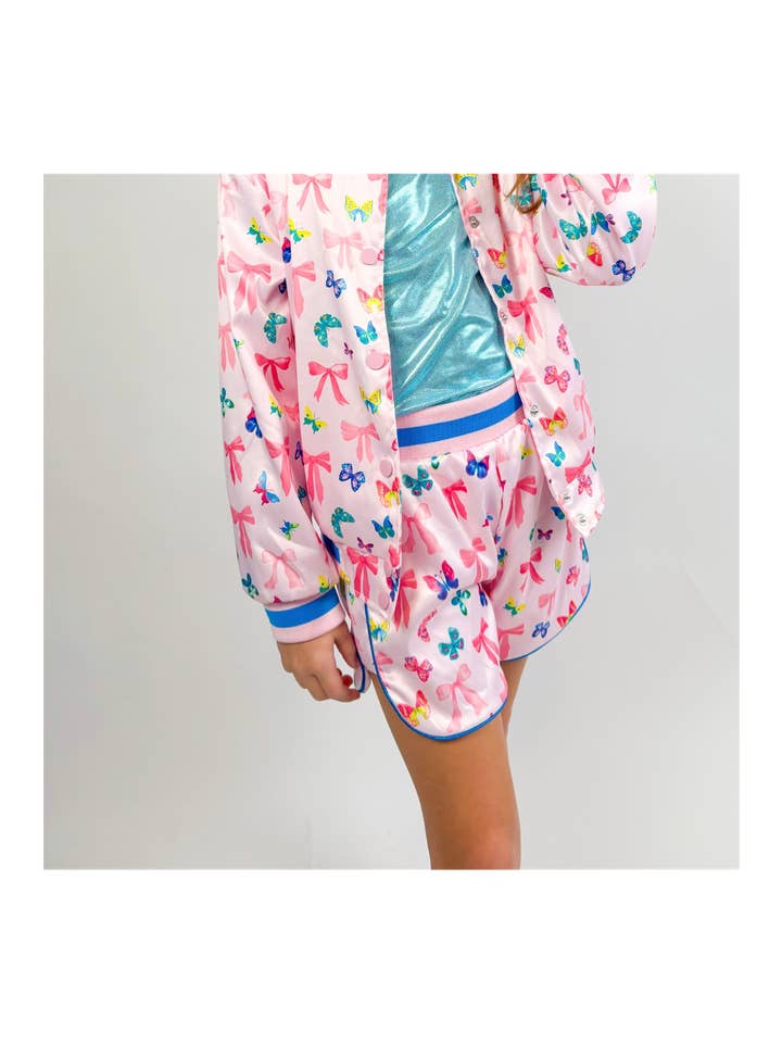 Satin Bow Shorts for wholesale by Three Wildflower Designs