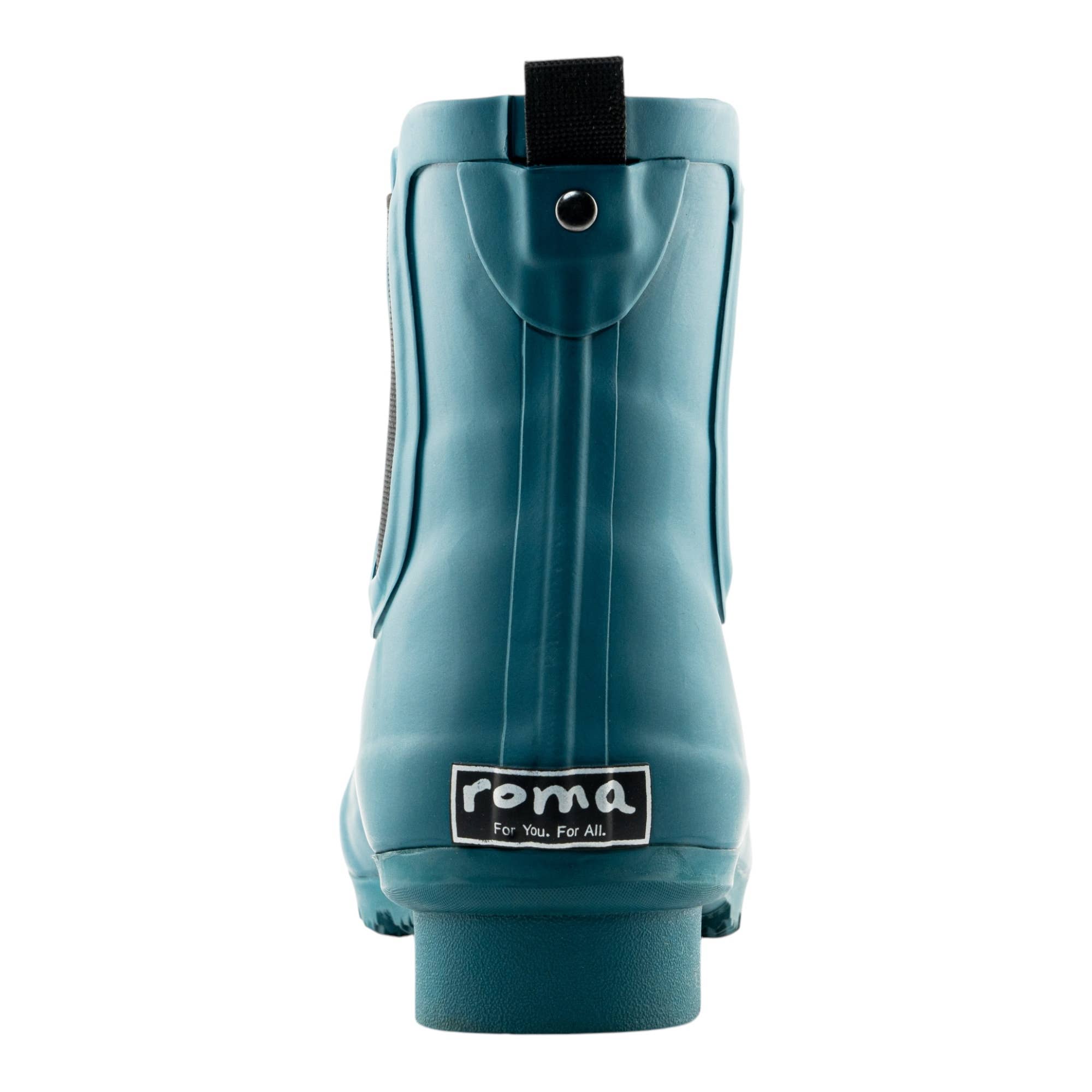 ROMA BOOTS - Wholesale Rain Boots - Women's - CHELSEA MATTE TEAL WOMEN'S ANKLE RAIN BOOTS5