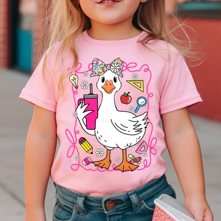 Coquette Regresso às Aulas Ganso DTF Transferência de Calor por atacado de Trendy Transfers