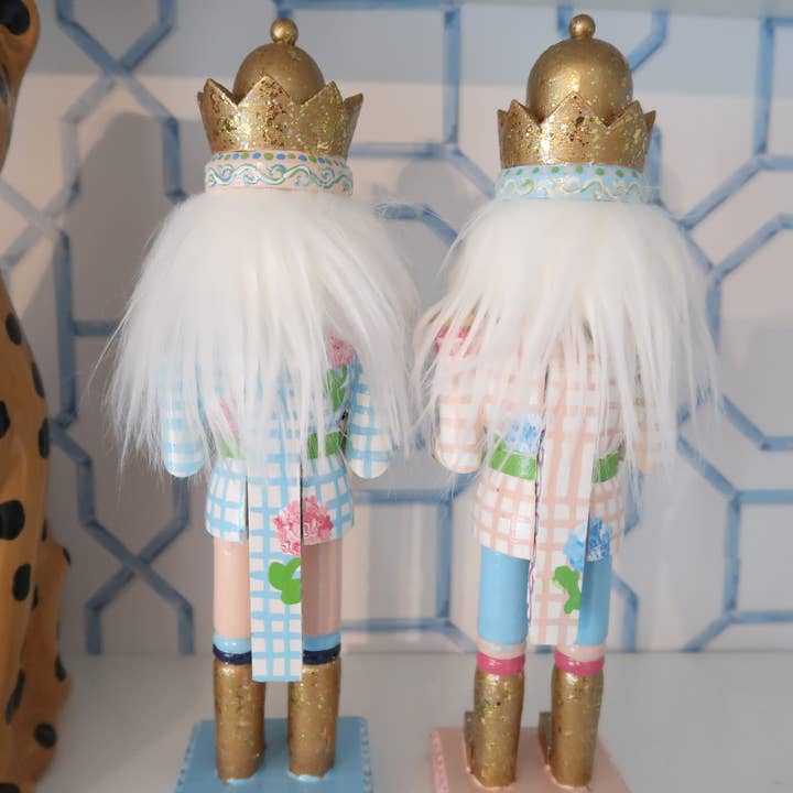 millie b & co - Wholesale Holiday Nutcracker - blue and blush hydrangea nutcracker2