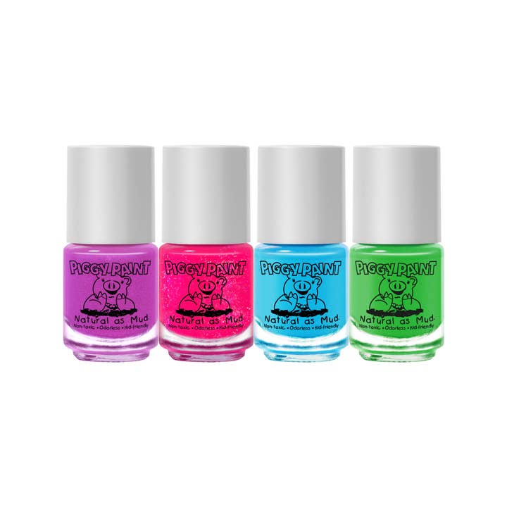 Piggy Paint - Wholesale Nail Polish - Kids - Rainbow 4 Polish Box Set