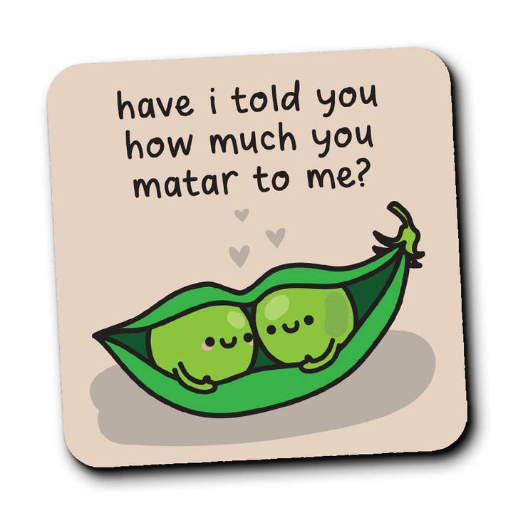 Jij matar voor mij onderzetter? voor wholesale door The Playful Indian