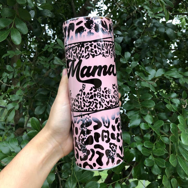 Rosa Mama Leopard 20oz Tumbler för wholesale av A Girl Named Lee