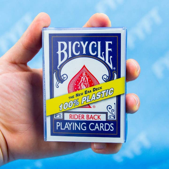 Cardshouse - Vente Jeu de cartes - Cartes à jouer en plastique Bicycle Rider Back (bleu)3