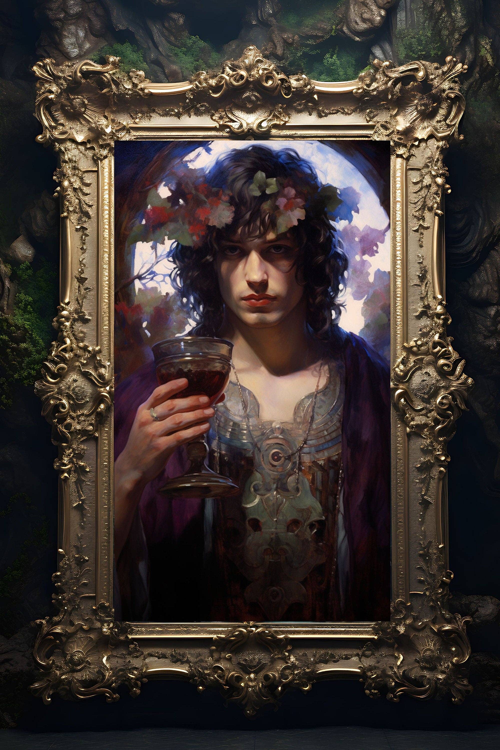 Ye Curiosity Shoppe - Wholesale Art Print - Dionysus God of Wine Art Print1