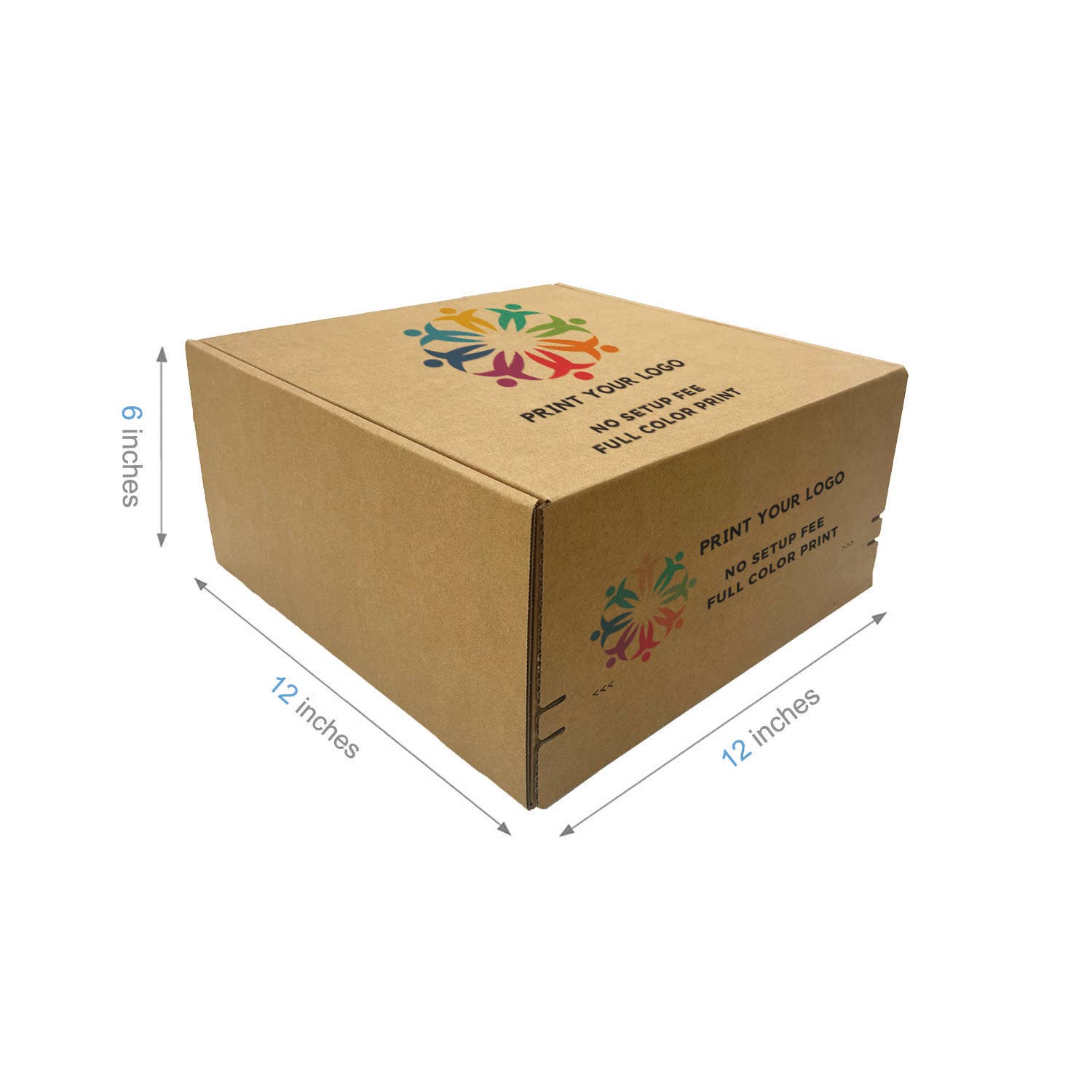 Kis Paper - Wholesale Gift Box - 40pcs 12"x12"x6" Custom Printed Kraft Mailer Boxes