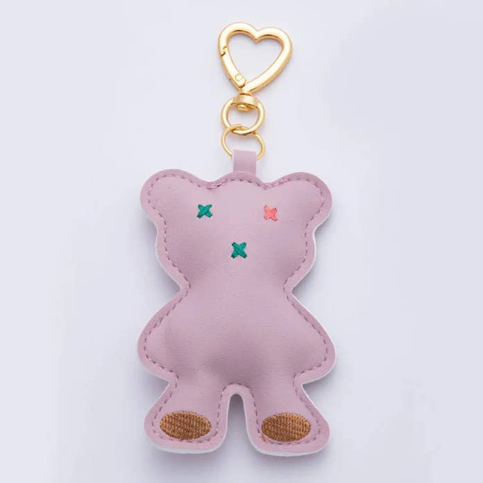 Simply Jewels - Wholesale Keychain - Women's - Leather Bear Keychain Bag Charm3