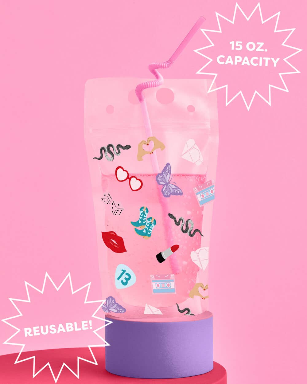 xo, Fetti - Wholesale Disposable Cup - I'm the Problem Sippers - 15 drink pouches1