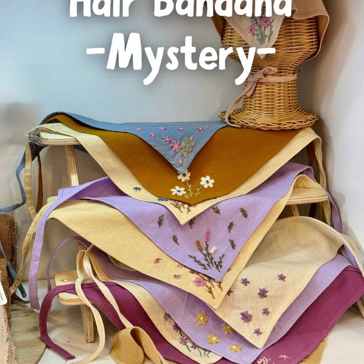 Ninu Handmade - Wholesale Bandana - Unisex - Mystery Embroidered Hair Bandana8