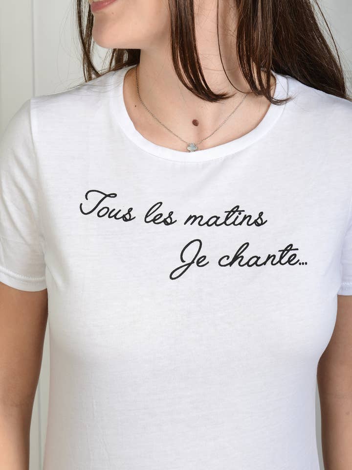 T-shirt Every morning I sing for wholesale by les bonheurs de sophie