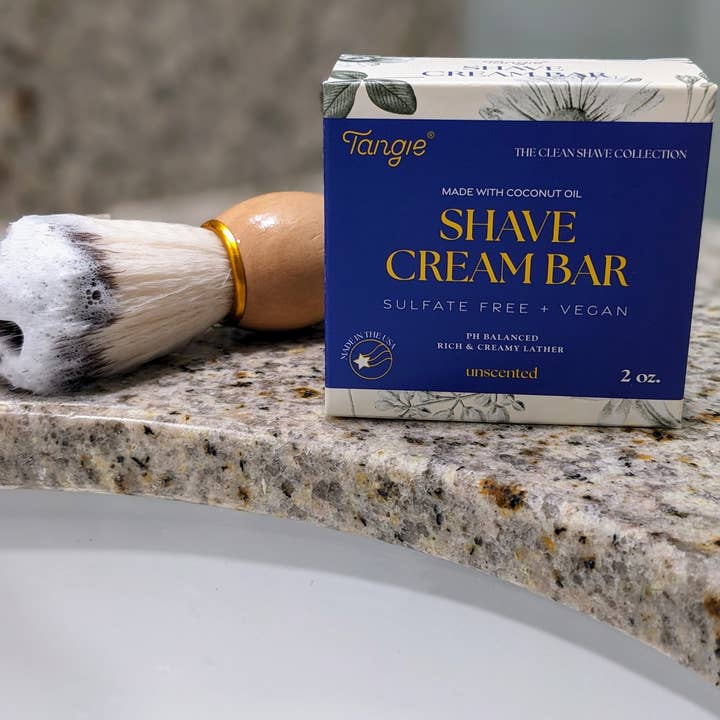 Tangie LLC - Wholesale Shave Soap - Shave Cream Bar-Unscented & Rosemary Mint. Tangie mens gift