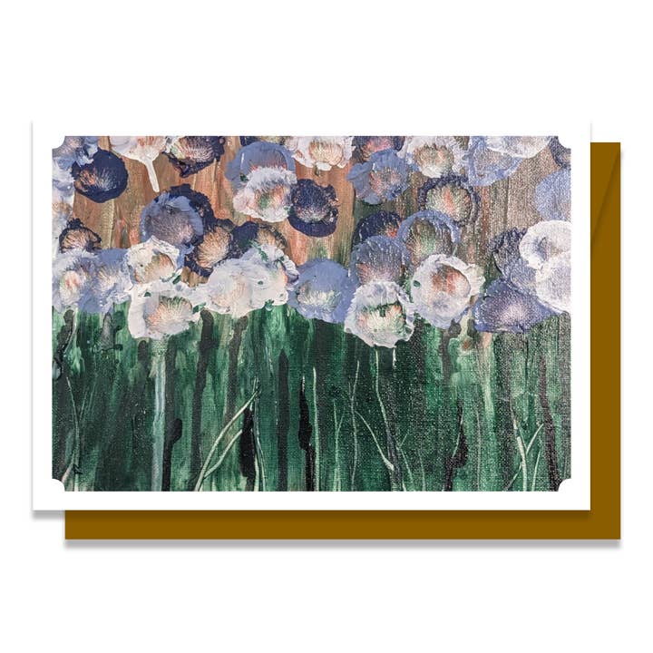 Original Art Blank Greeting Card - Awaiting Spring 20 for wholesale by Cherry Hill Studio