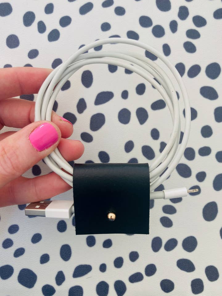 Leather Cord Tidy | Handmade for wholesale by Moco Handmade