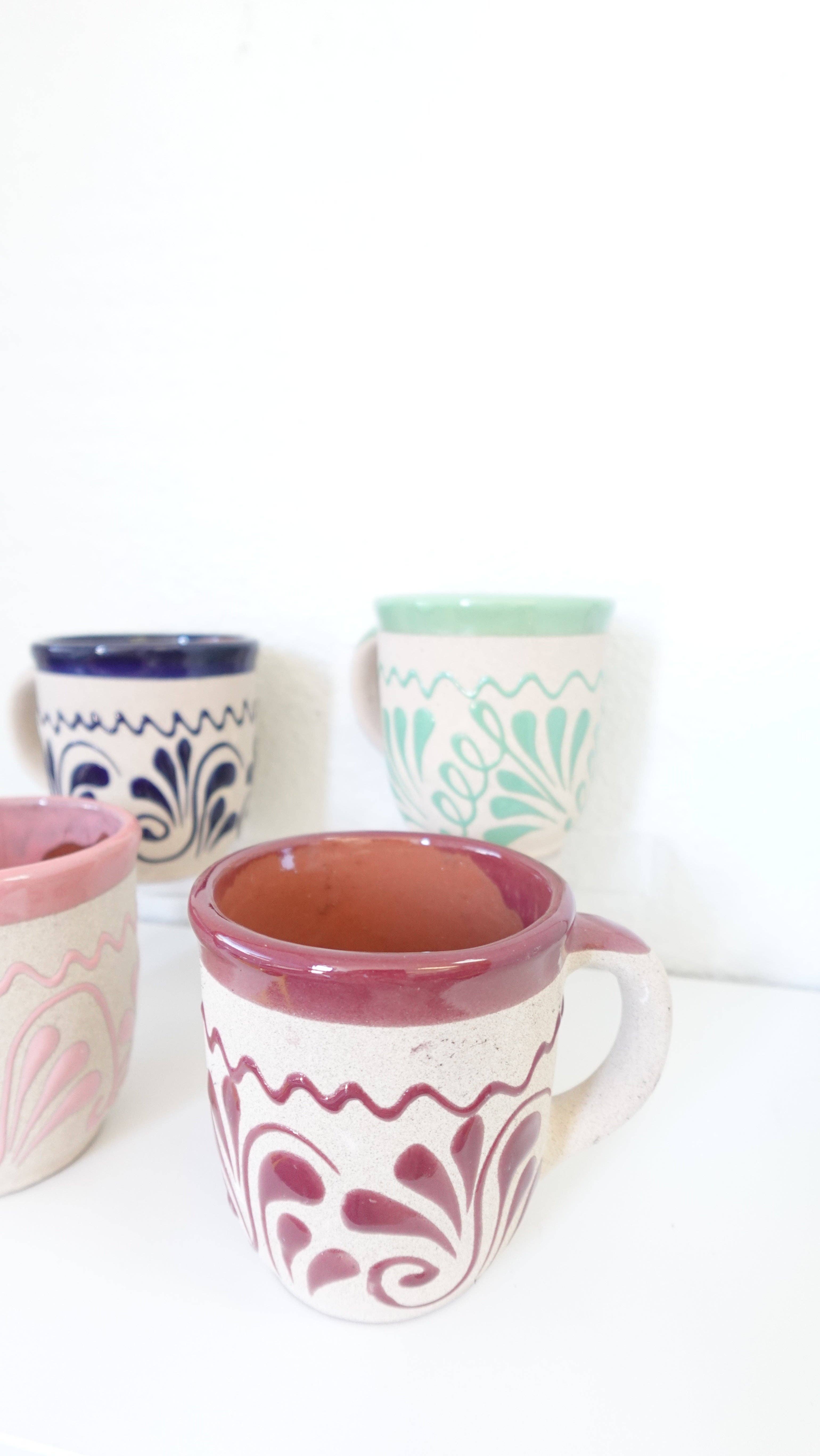 Doña Cata Art - Vente Tasse à café - Tasse à café mexicaine Taza Jarrito en argile3