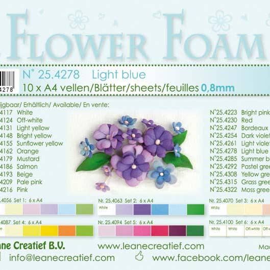 Ecstasy Crafts Distributing - Wholesale Craft Supplies - Flower Foam 10 A4 Sheets3