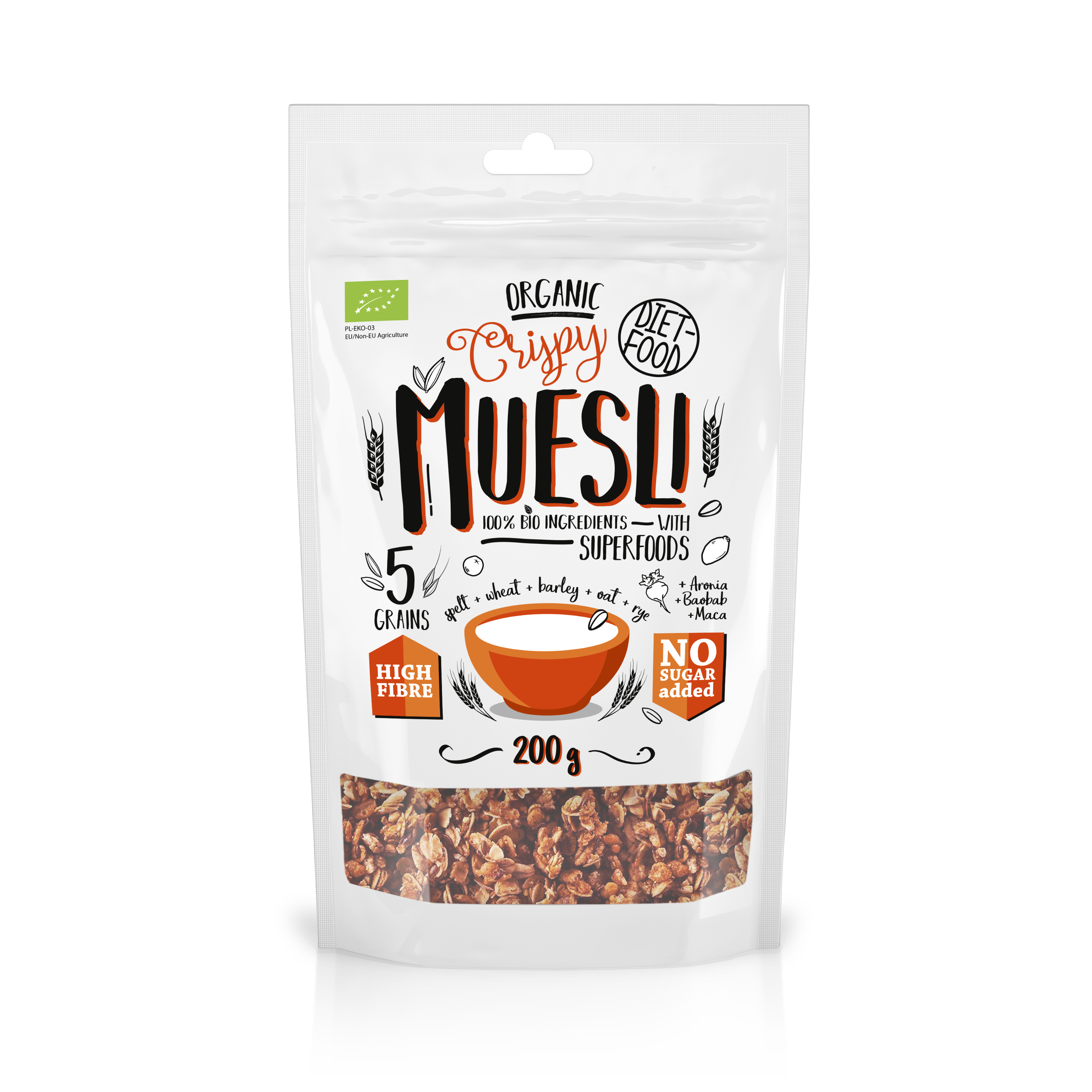 Diet Food - Wholesale Granola - Bio Muesli with Superfood 200 g4