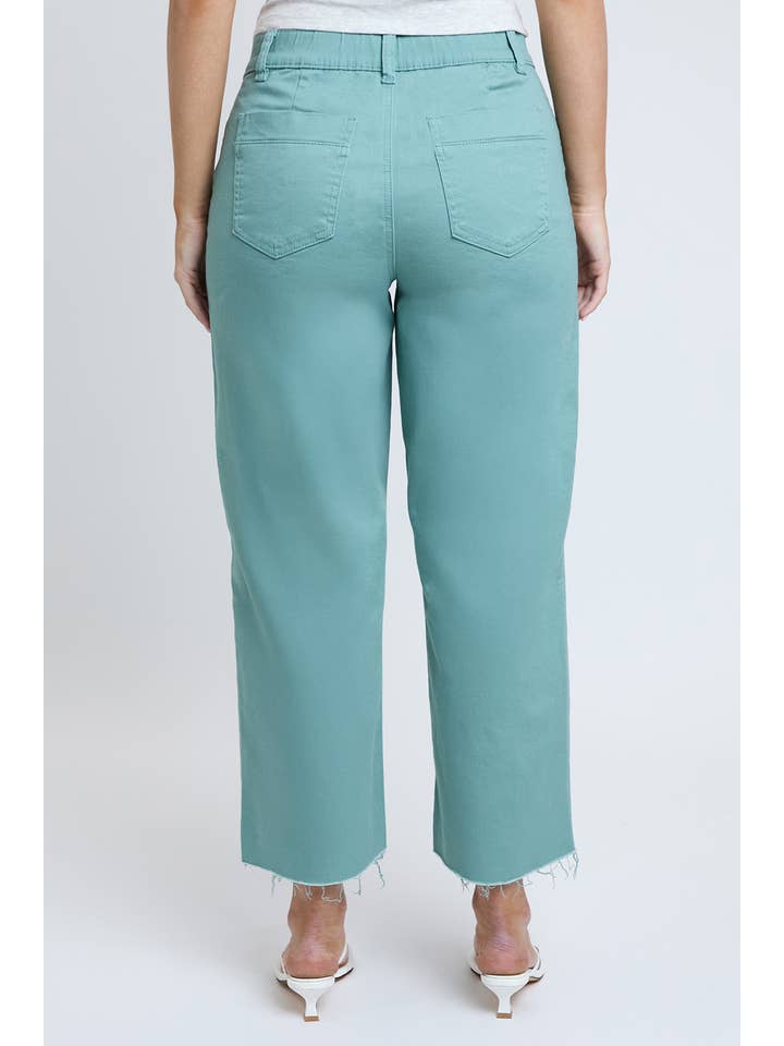 YMI - Wholesale Pants - Women's - Junior Cropped High-Rise Wide Leg Trouser Pants