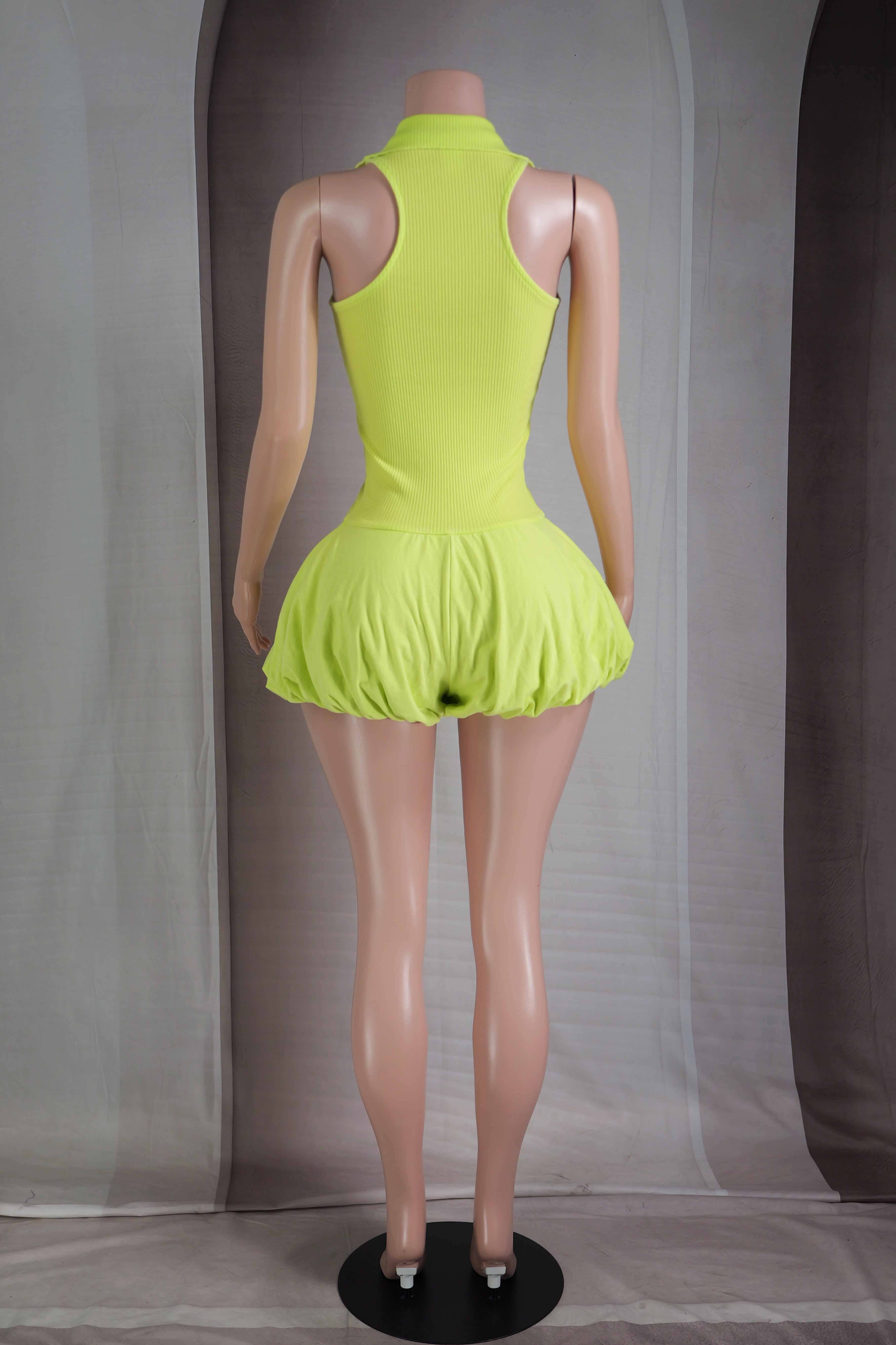 Dalia Studio - Wholesale Romper - Women's - MINERAL WASH SLEEVELESS ZIP UP BUBBLE ROMPER7