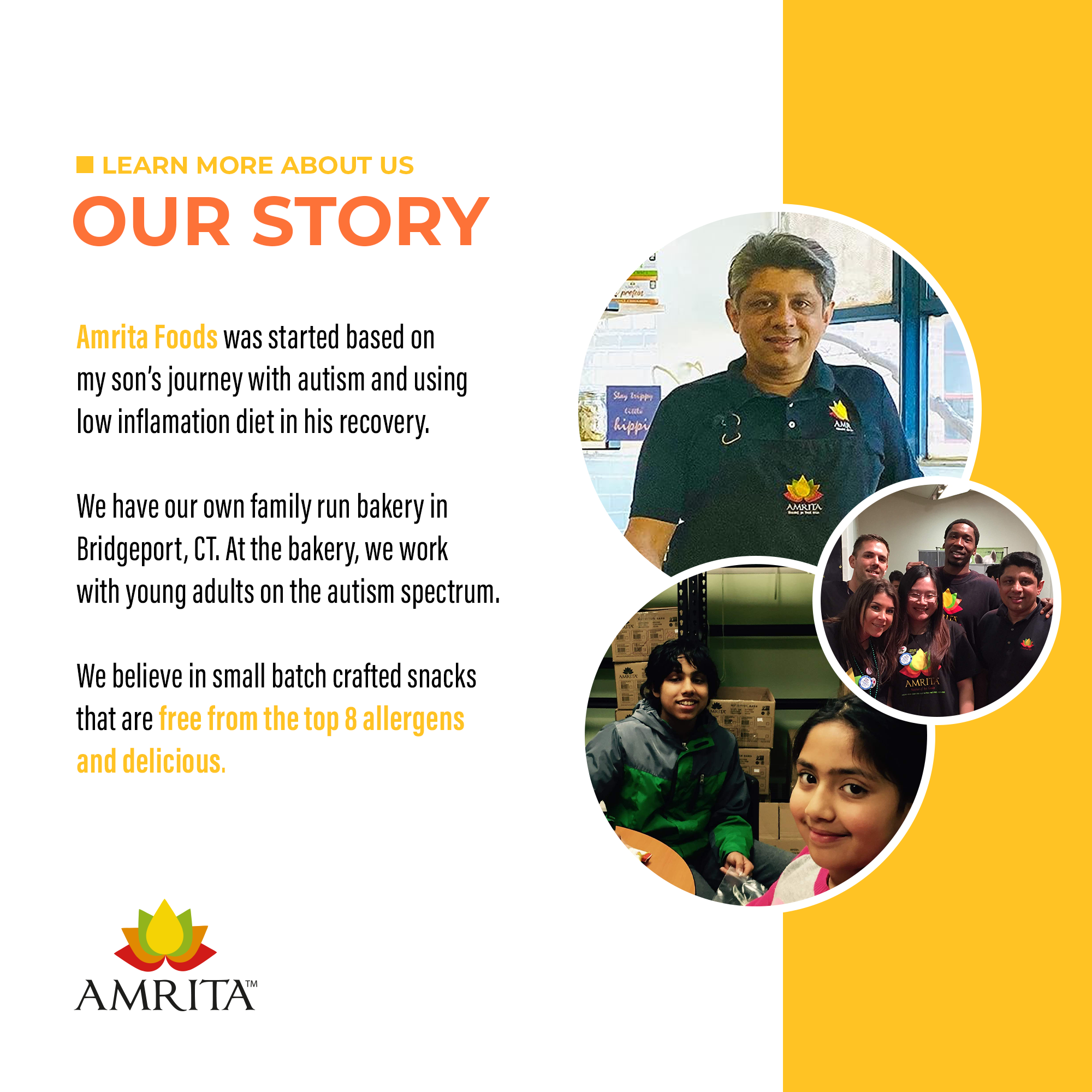 Amrita Health Foods - Wholesale Snack Bar - Mango Coconut Protein Bars, High Fiber, No Added Sugar6