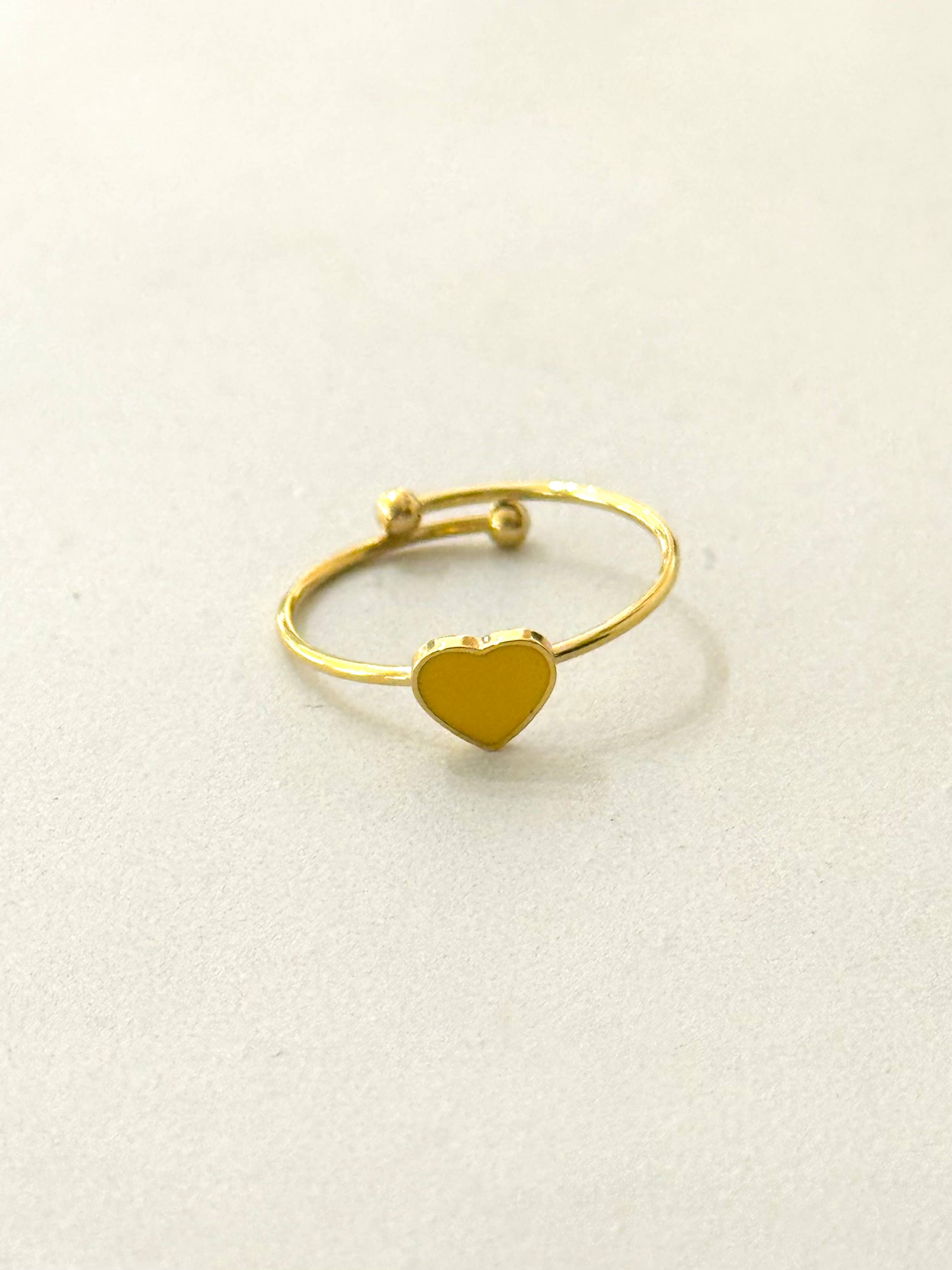 Cassette Barcelona - Wholesale Band/Stacked Ring - Minimal Enamel Heart Ring3