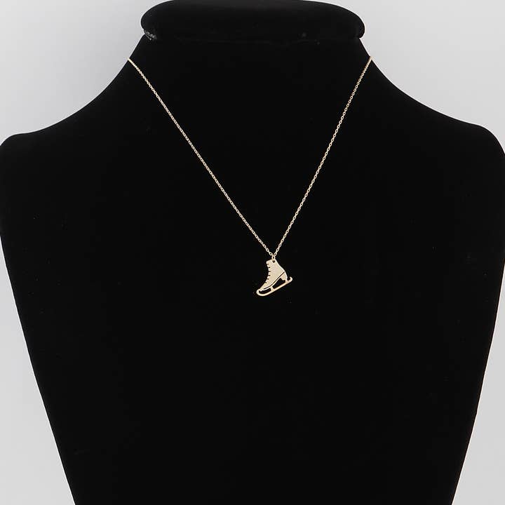 Ice Skates Pendant Necklace for wholesale by 3AM BY H&D ACCESSORIES