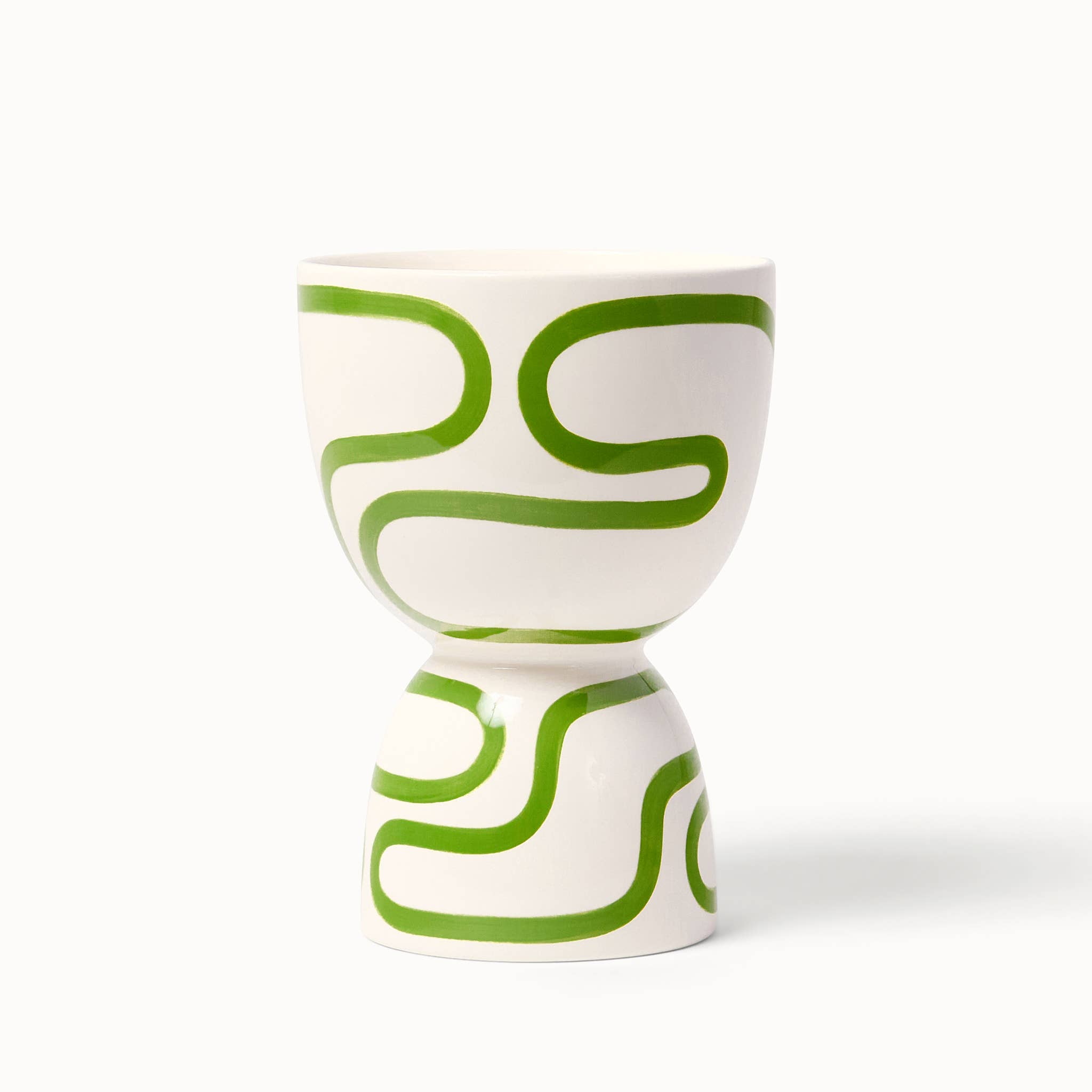 Franca - Wholesale Plant Pot - Meadow Outline Stacked Planters (Gloss) 4