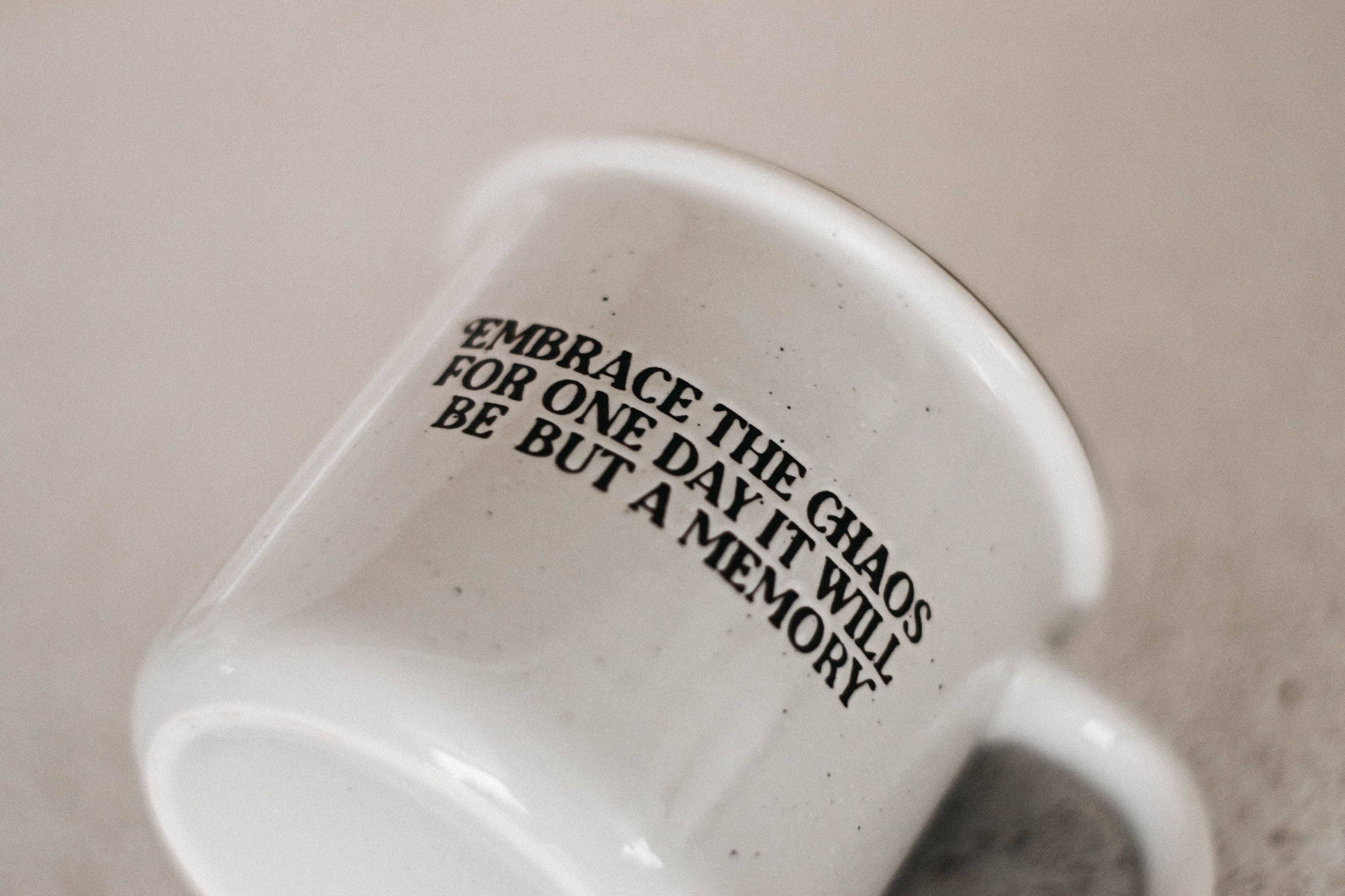 Bencer & Hazelnut - Wholesale Coffee Mug - Embrace the Chaos Speckle Mug4