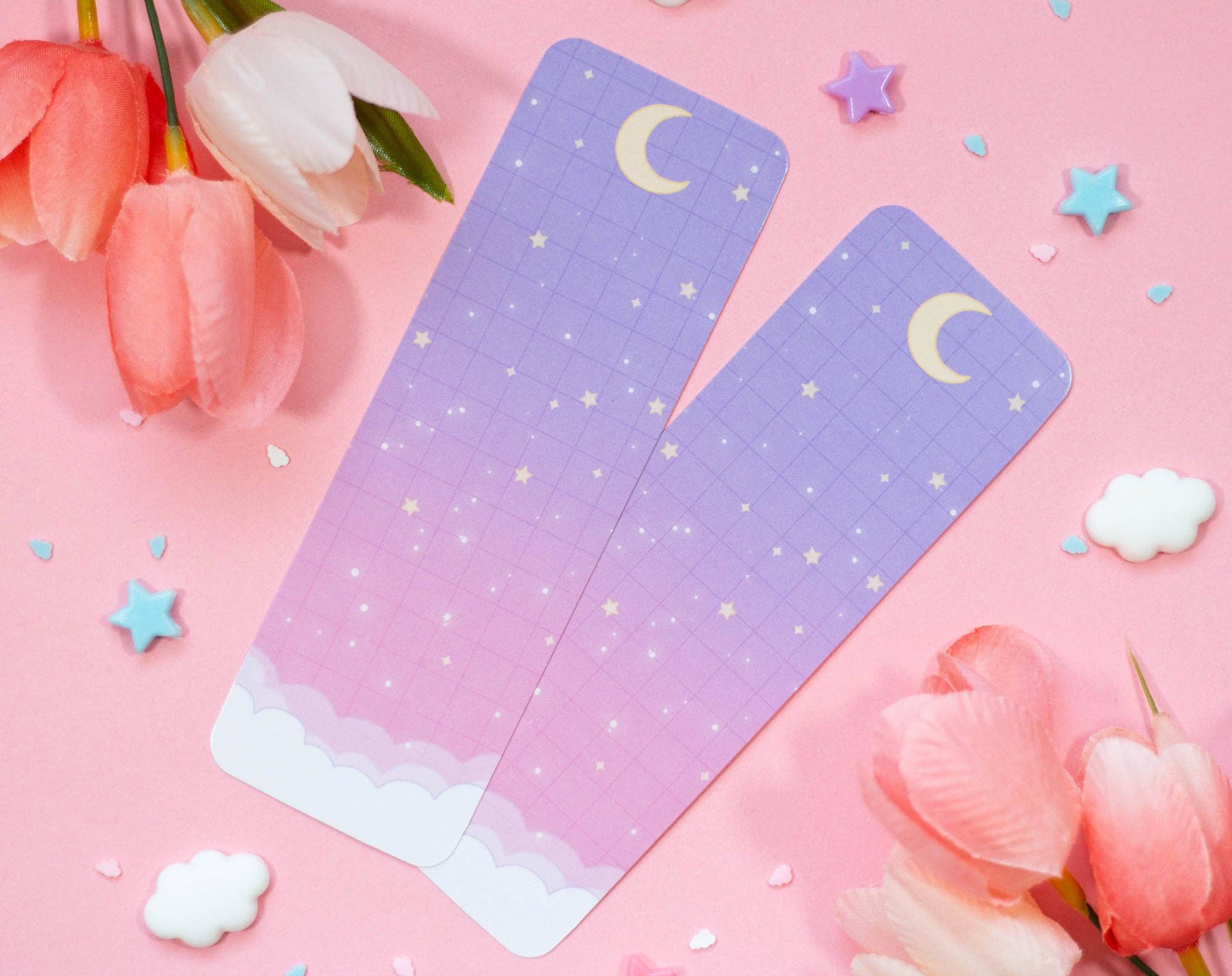Unicorn Eclipse - Wholesale Bookmark - Starry Clouds Bookmark1