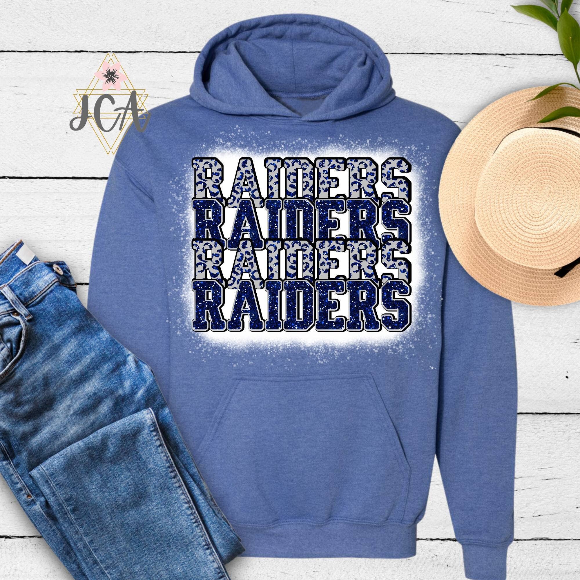 Jocelyn's Comfy Apparel – wholesale T-shirts med screentryck – Dam – Raiders Skjorta, Raiders School Spirit Skjorta4
