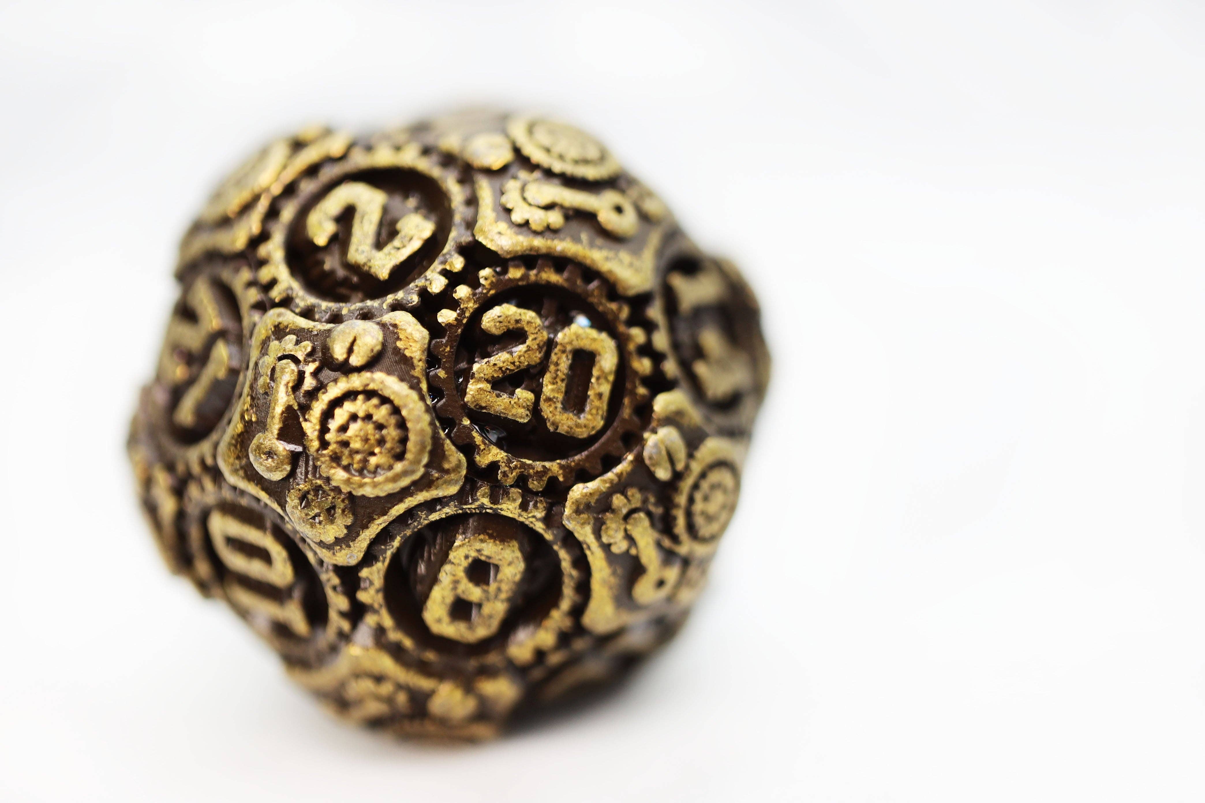 Foam Brain Games - Wholesale Dice - Airship Gears: Brazen Bulkhead - Metal RPG Dice Set2