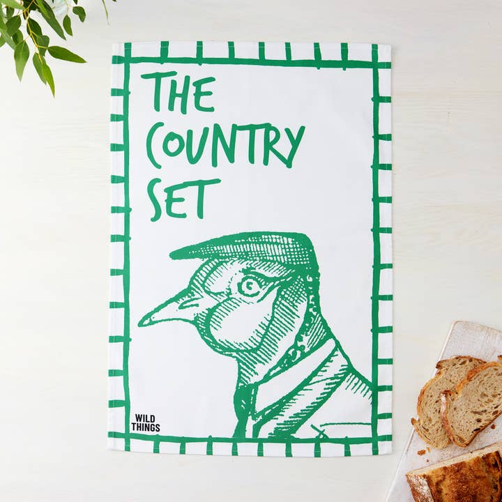Cecil Pheasant Tea Towel for wholesale by Wild Things