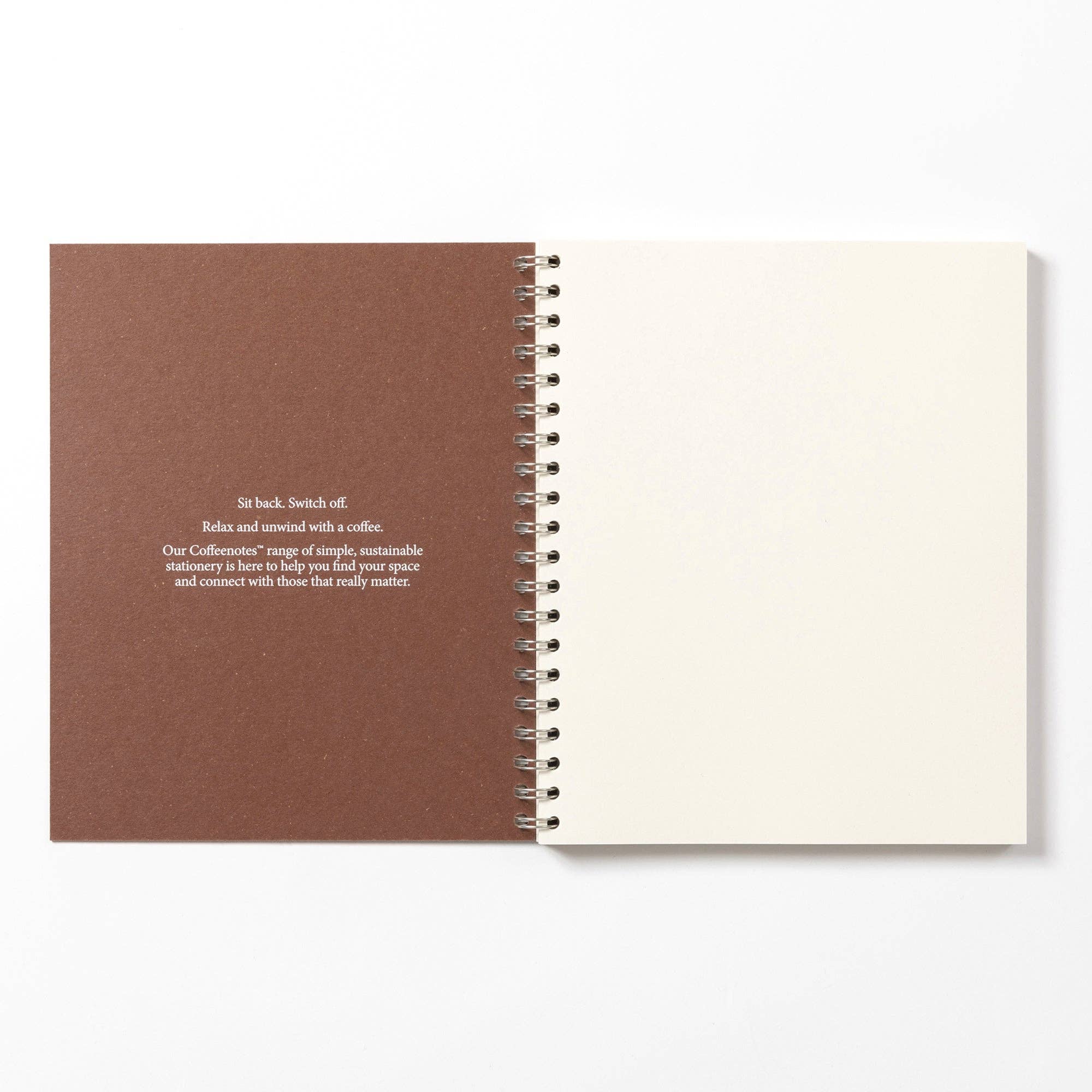 Coffeenotes – wholesale Notebook – Ale Wirebound Notebook (Plain)1