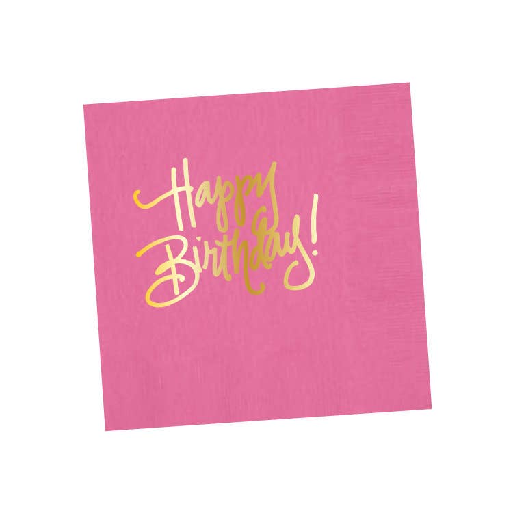 Natalie Chang - Wholesale Disposable Napkin - Happy Birthday! (16 colors) | Napkins9